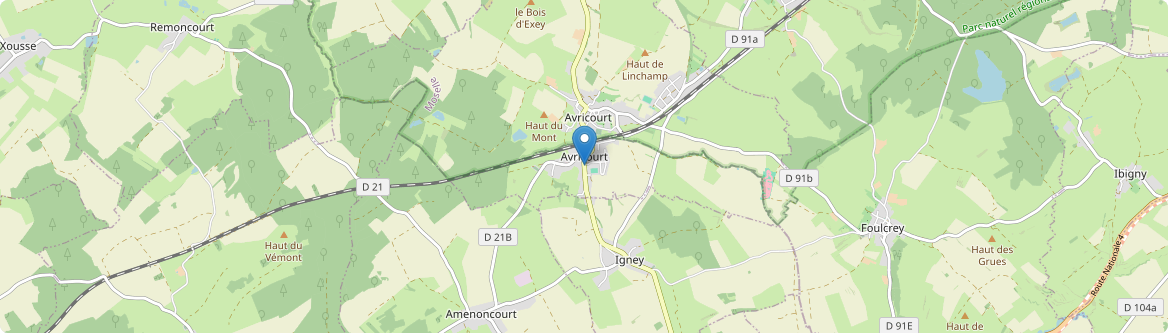Avricourt - Carte