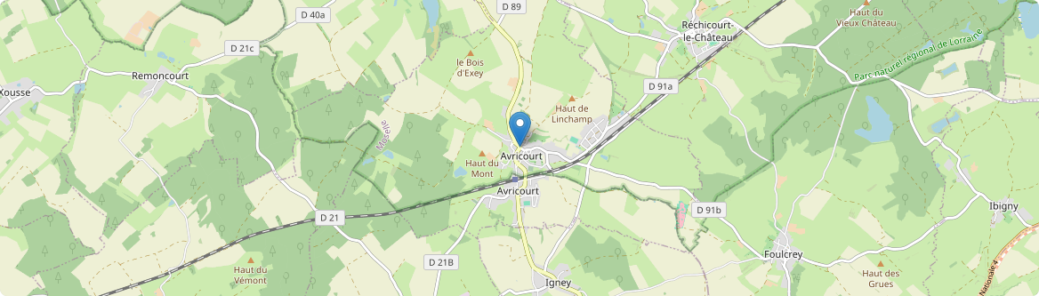 Avricourt - Carte