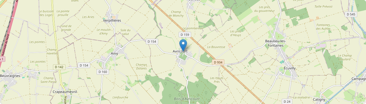 Avricourt - Carte