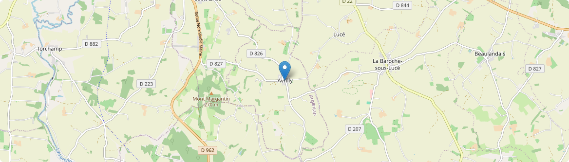 Avrilly - Carte