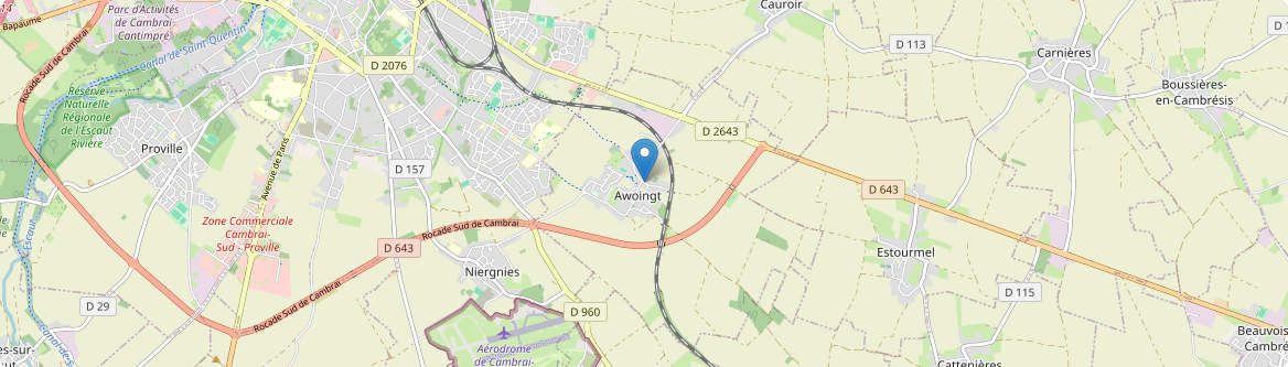 Awoingt - Carte