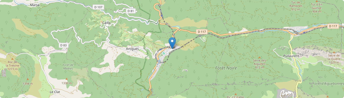 Axat - Carte