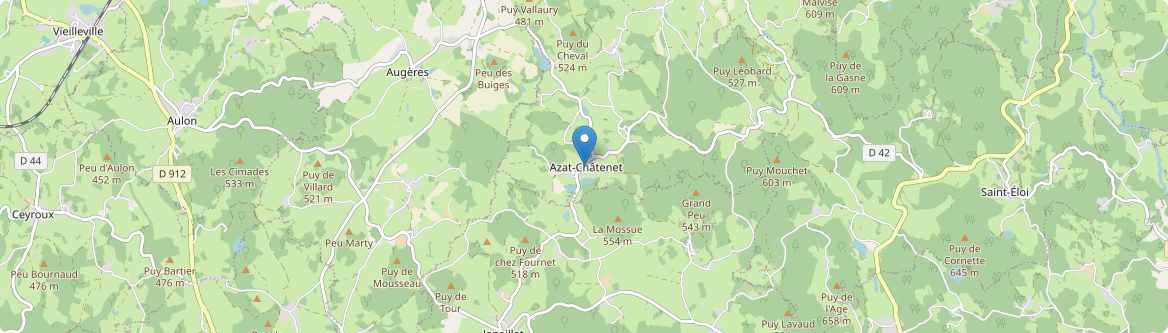 Azat-Châtenet - Carte
