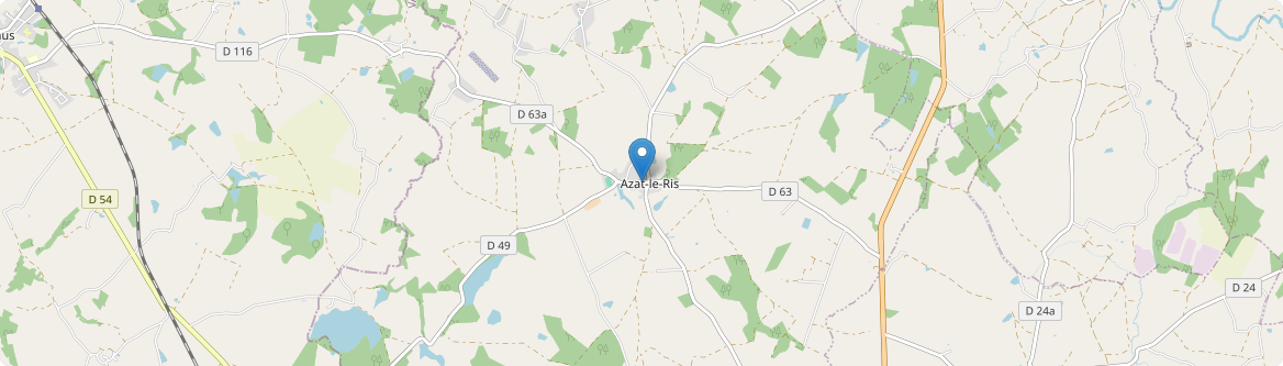 Azat-le-Ris - Carte