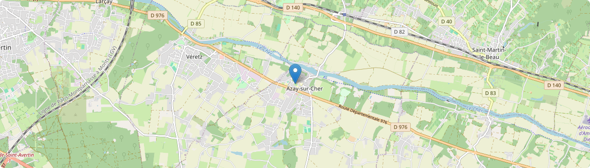 Azay-sur-Cher - Carte
