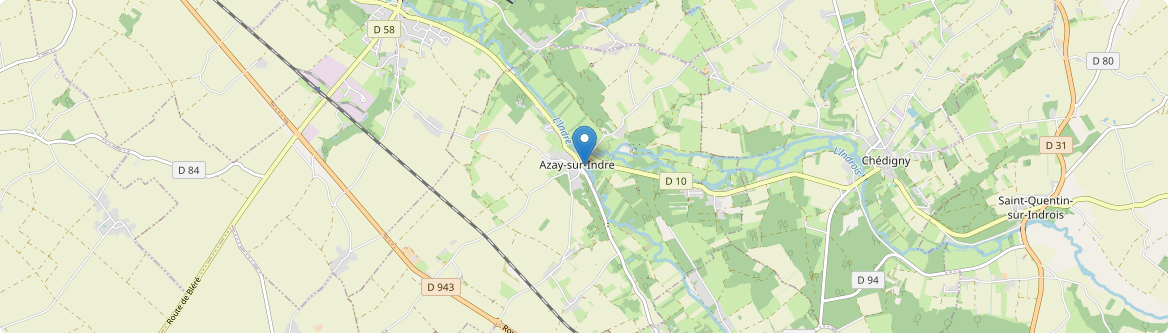 Azay-sur-Indre - Carte