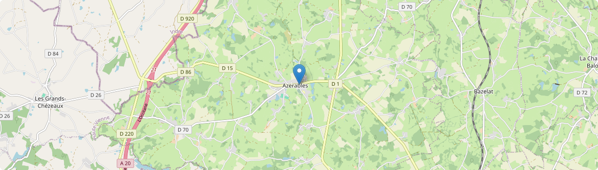 Azerables - Carte