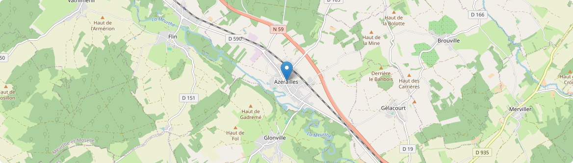 Azerailles - Carte