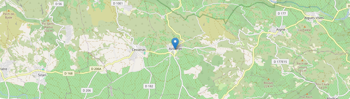 Azillanet - Carte