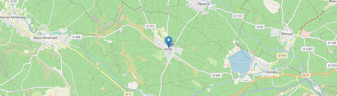 Azille - Carte