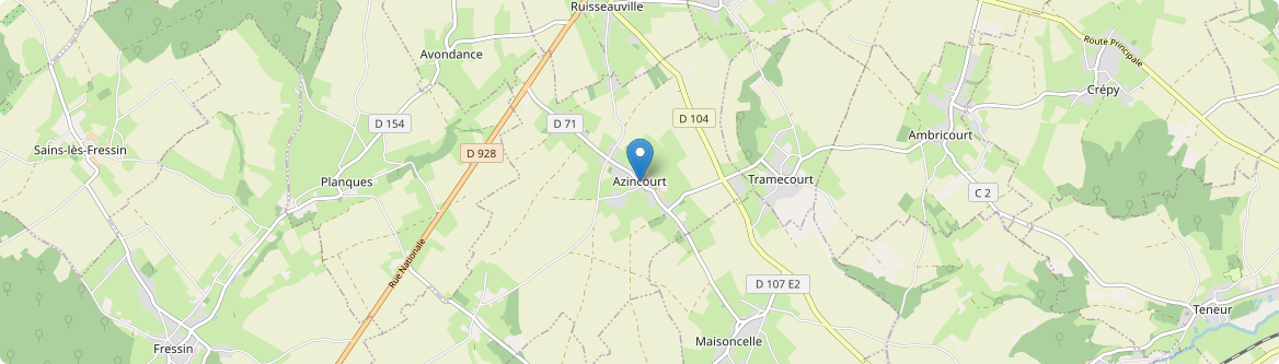 Azincourt - Carte