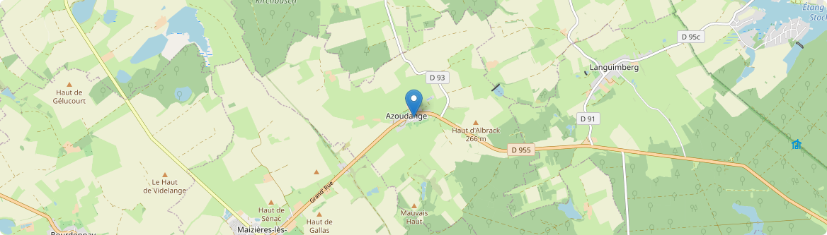 Azoudange - Carte