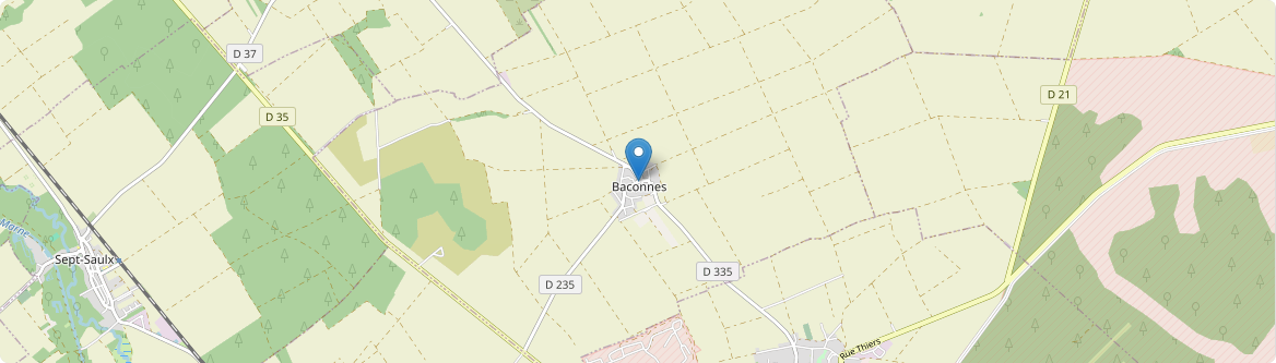 Baconnes - Carte