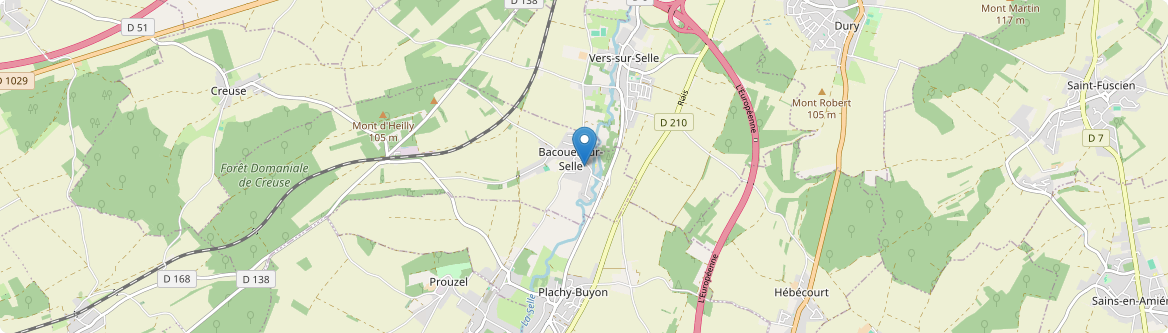 Bacouel-sur-Selle - Carte