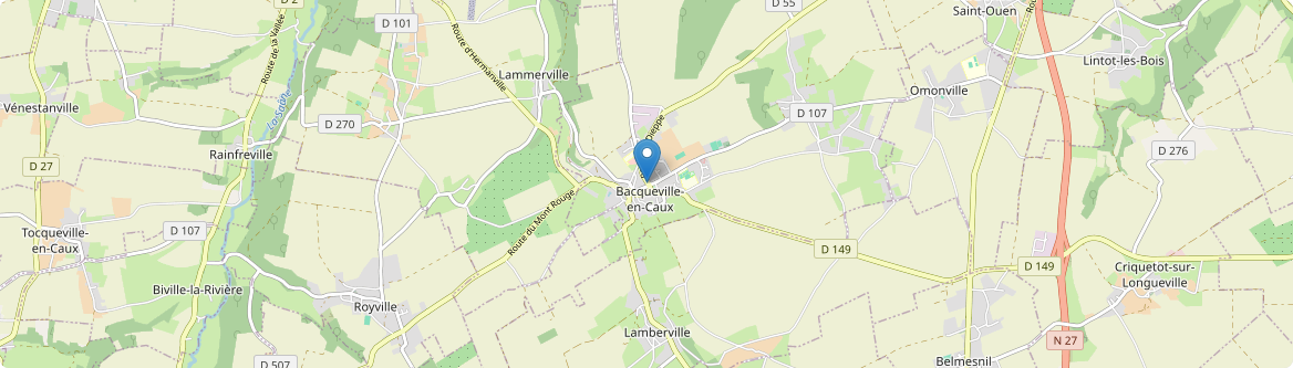 Bacqueville-en-Caux - Carte