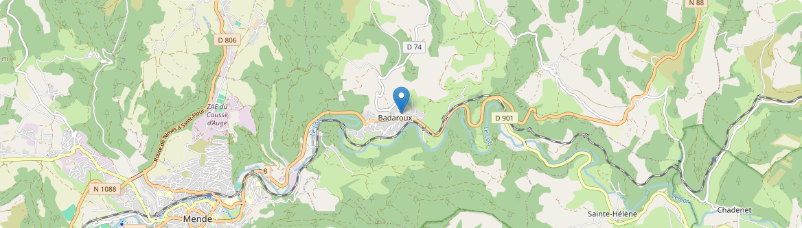 Badaroux - Carte