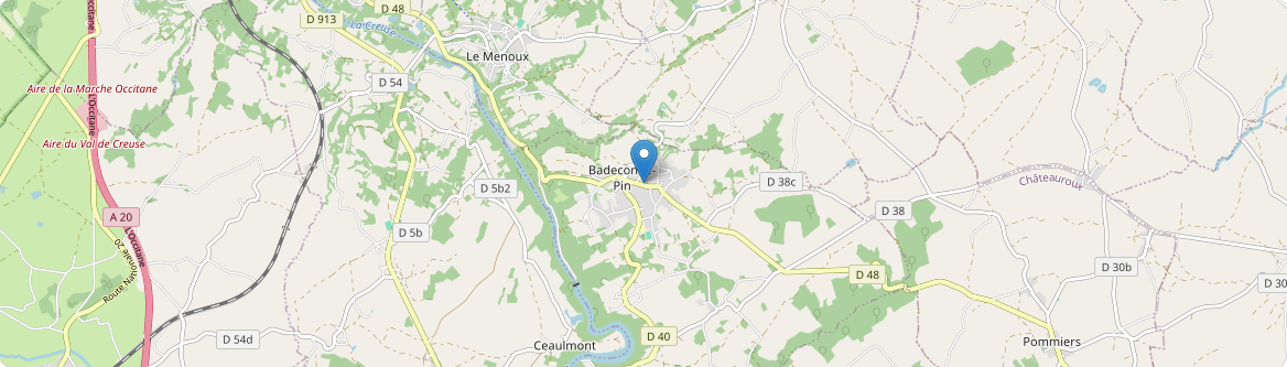 Badecon-le-Pin - Carte