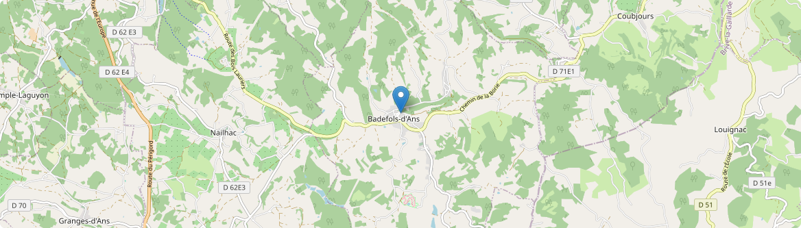 Badefols-d'Ans - Carte