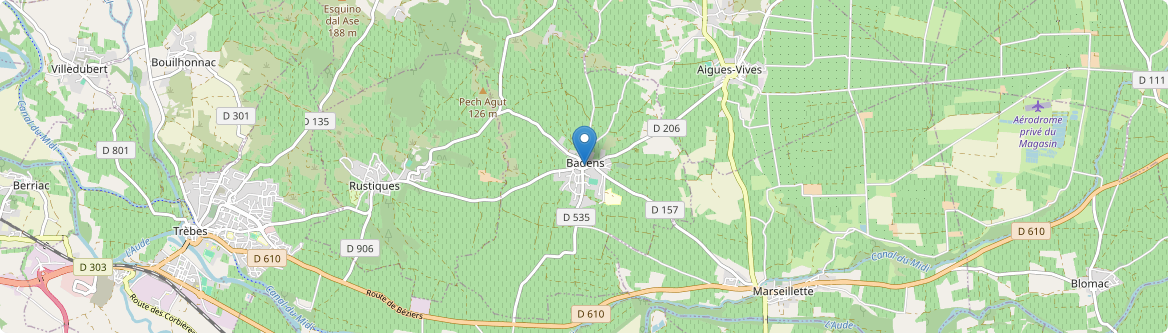 Badens - Carte