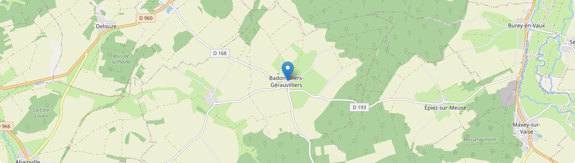 Badonvilliers-Gérauvilliers - Carte