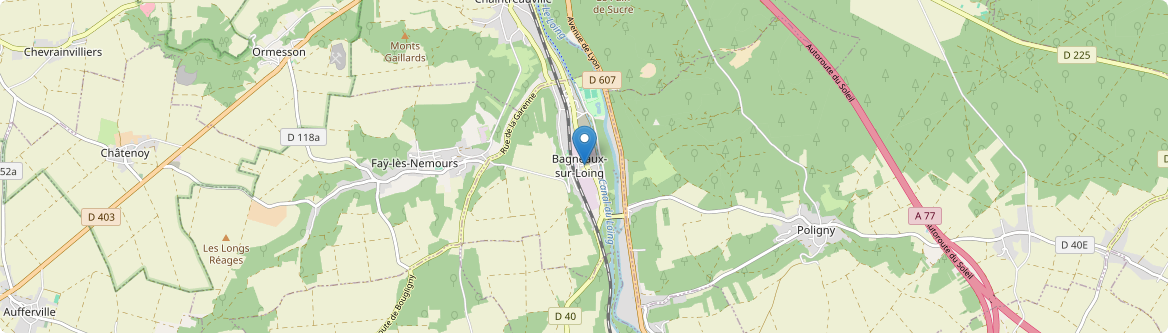 Bagneaux-sur-Loing - Carte