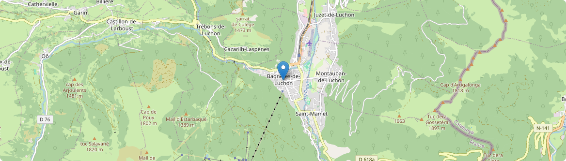 Bagnères-de-Luchon - Carte