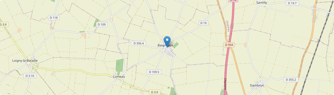 Baigneaux - Carte
