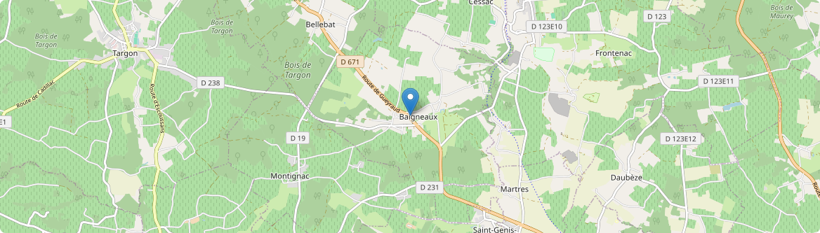 Baigneaux - Carte