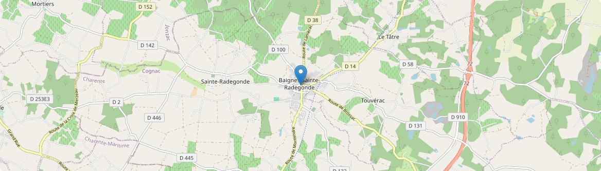 Baignes-Sainte-Radegonde - Carte