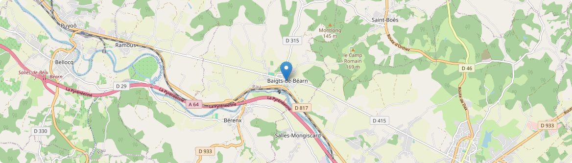 Baigts-de-Béarn - Carte