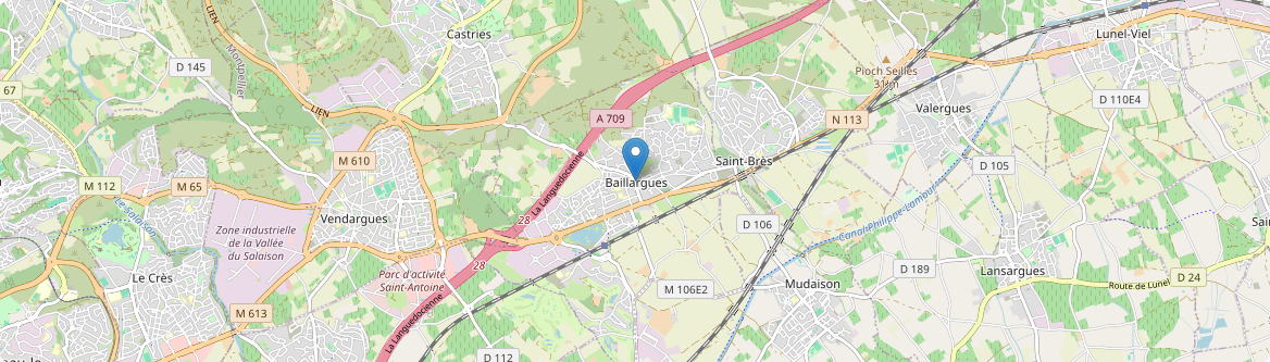 Baillargues - Carte