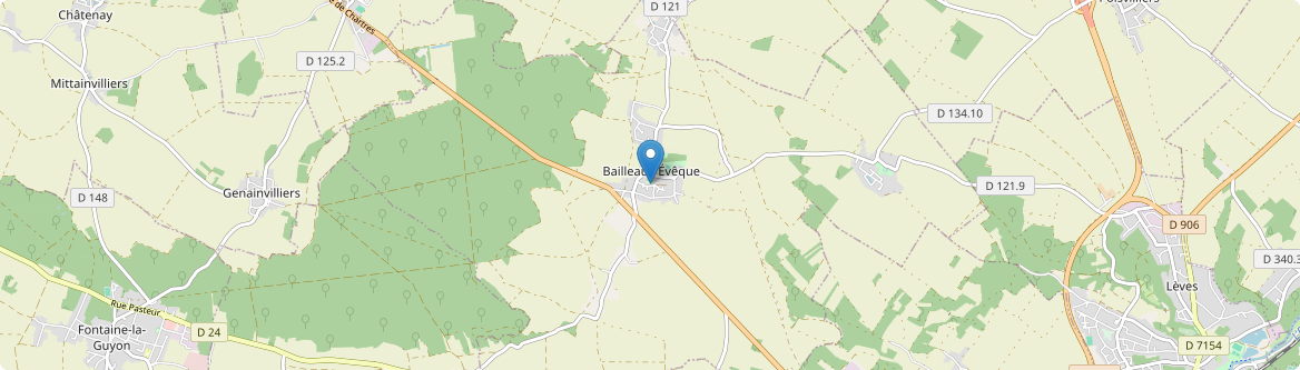 Bailleau-l'Évêque - Carte