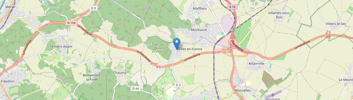 Baillet-en-France - Carte