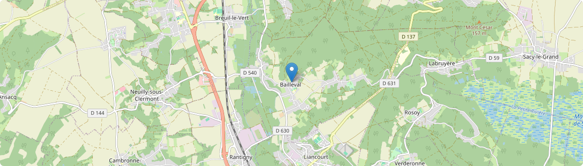 Bailleval - Carte