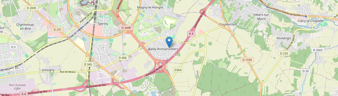 Bailly-Romainvilliers - Carte
