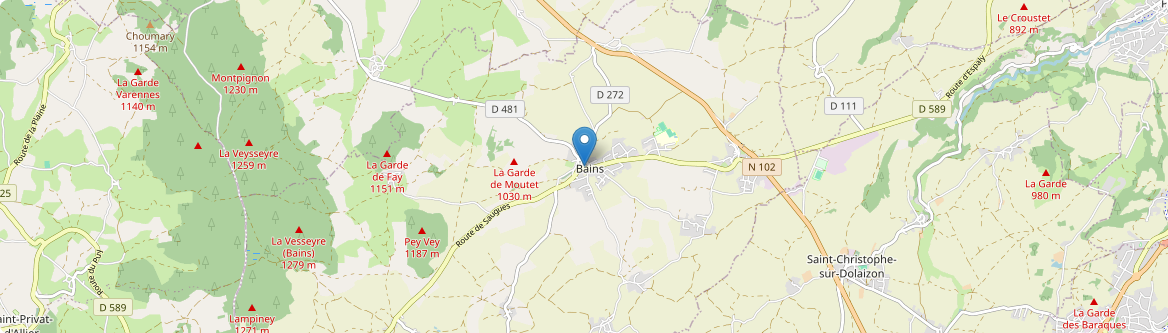 Bains - Carte