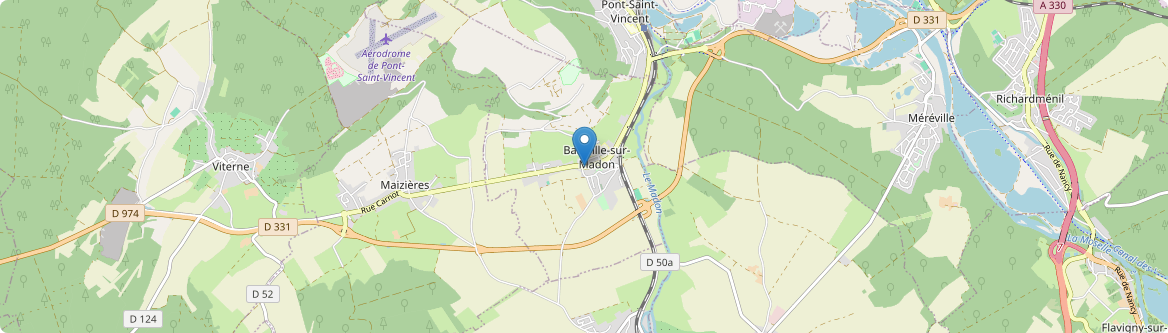 Bainville-sur-Madon - Carte