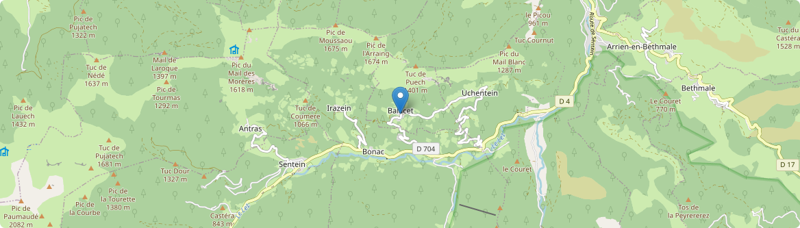 Balacet - Carte