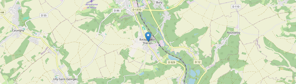 Balagny-sur-Thérain - Carte