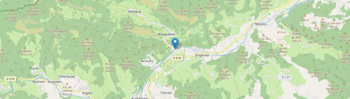 Balaguères - Carte