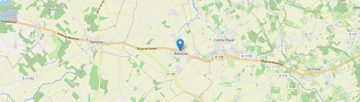 Balanzac - Carte