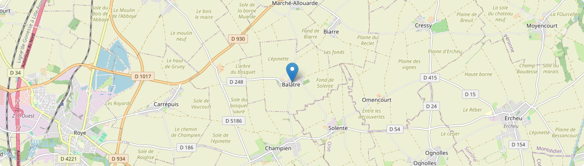 Balâtre - Carte