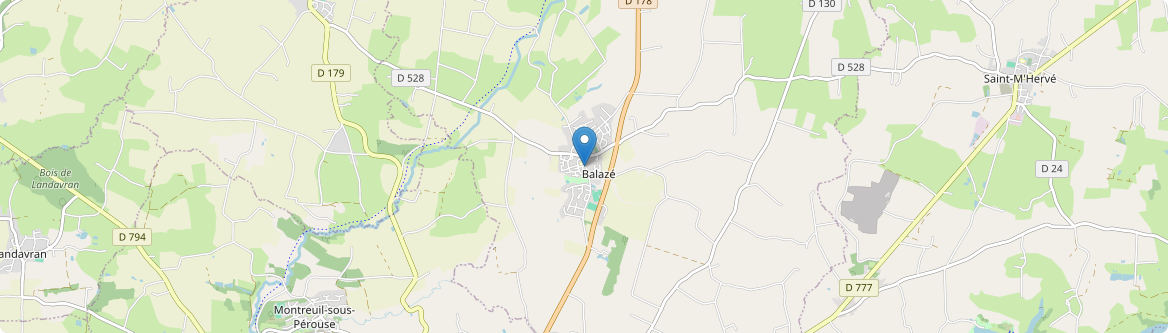 Balazé - Carte