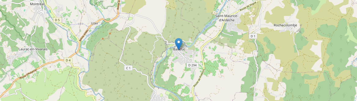 Balazuc - Carte
