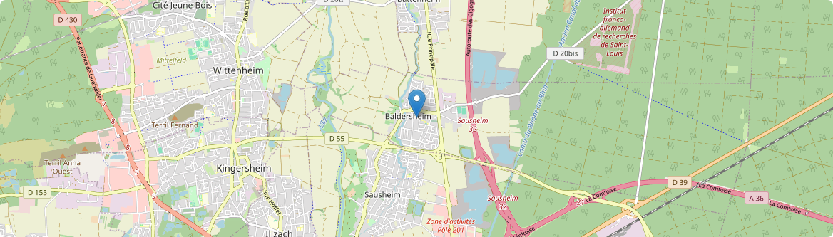 Baldersheim - Carte