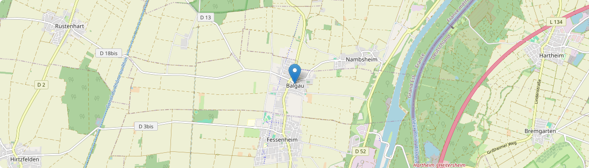 Balgau - Carte