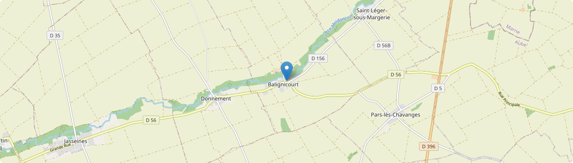Balignicourt - Carte