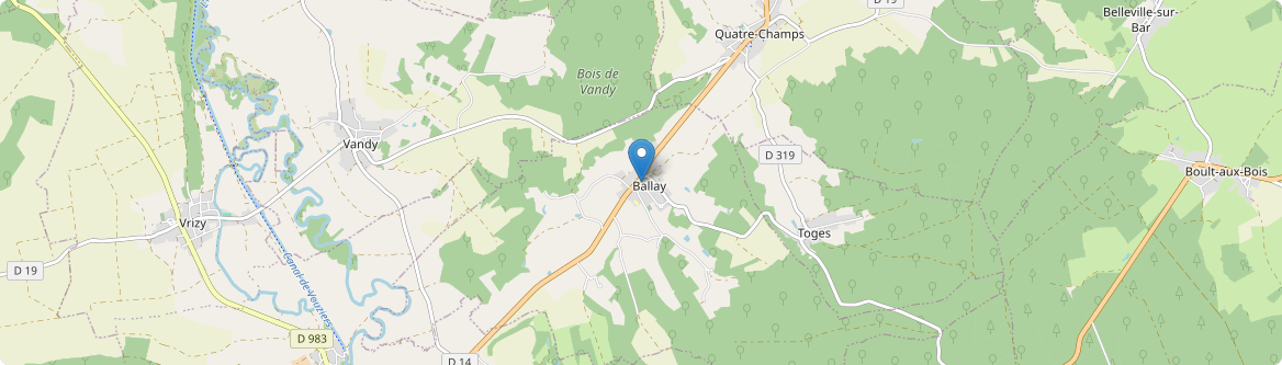Ballay - Carte