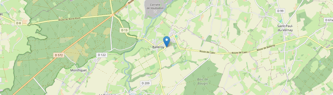 Balleroy-sur-Drôme - Carte