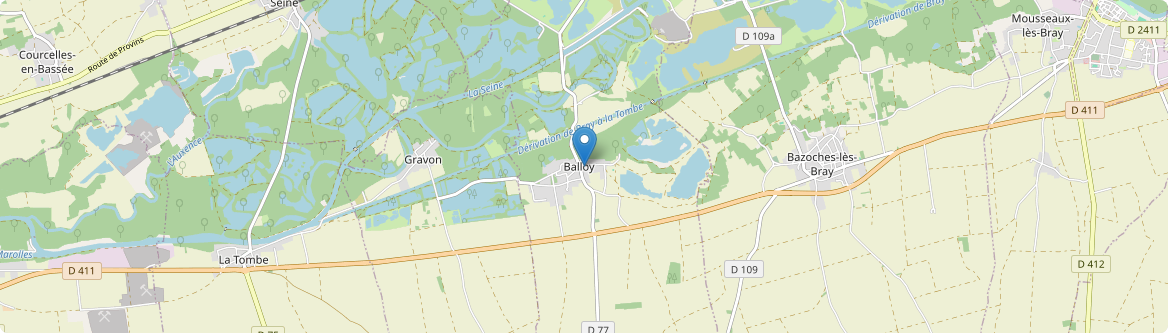 Balloy - Carte